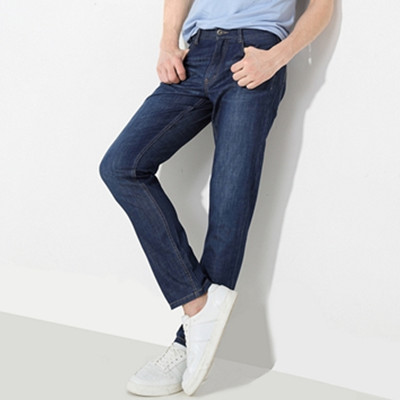 百搭减龄！GIORDANO佐丹奴男式洗水窄脚裤子90115019