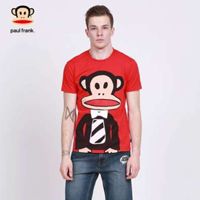 潮出新高度！Paul Frank大嘴猴男圆领手绘短袖T恤PFTE152228M