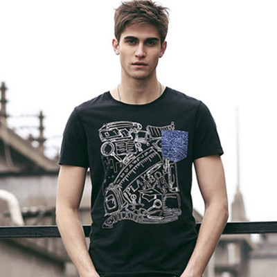 时尚好搭！花花公子男士短袖T恤62102025