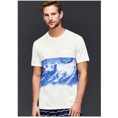 狂暑季！Gap个性冲浪风格印花短袖T恤237363