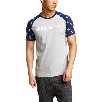 潮T一夏！adidas NEO 阿迪达斯运动生活 男式 短袖上衣