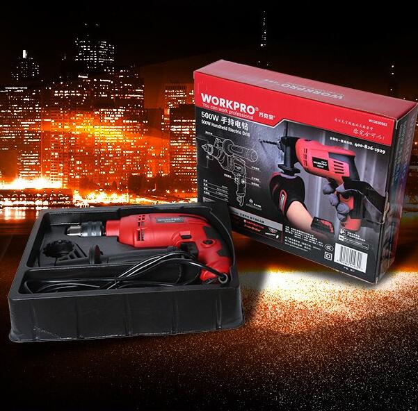 可调速！WORKPRO 万克宝两用手电钻电锤W13030502