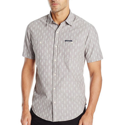 时尚！U.S. Polo Assn. Printed Canvas  男士短衬衫