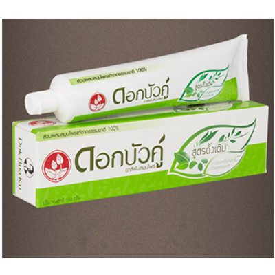 口腔灭火器！TwinLotus双莲天然植物原味全效牙膏150g4支装