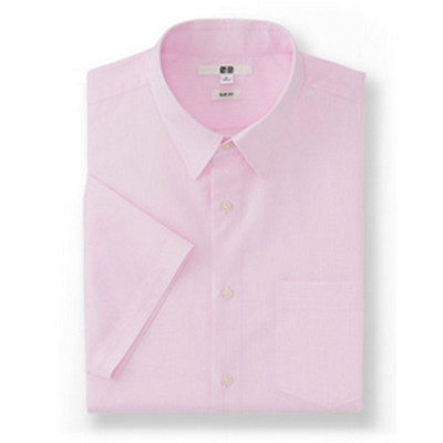 商务休闲！UNIQLO优衣库DRY EASY CARE修身提花衬衫175406