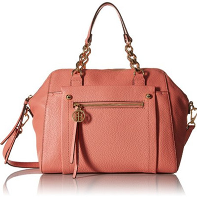 新低！TOMMY HILFIGER Tessa Dome女款真皮手提包