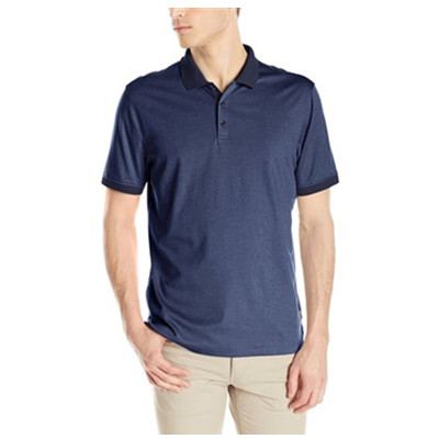 码全好价！Calvin Klein Liquid液态棉 条纹无标 男款Polo衫