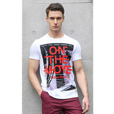 夏季单品！Lee男子棉质印花短袖T恤L159941NWK14