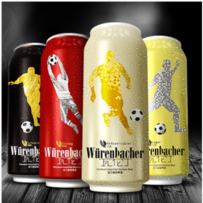 清爽纯正！德国进口瓦伦丁啤酒24听*500ml4口味组合