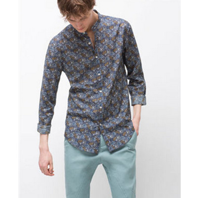 新低！ZARA男装印花衬衫04246414400