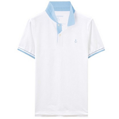 修身裁剪！佐丹奴海军风撞色刺绣POLO衫01016237