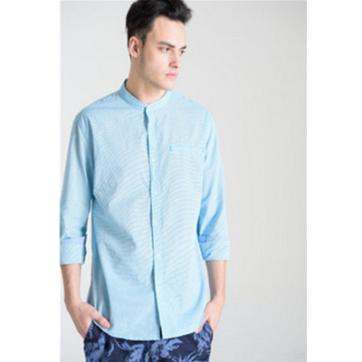 简约设计！C＆A男式素色条纹无领衬衫CA200172256