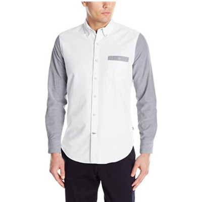 日常百搭款！诺帝卡Nautica Color Blocked 男修身款衬衫