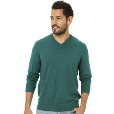 文艺气息！Gap棉质多选色舒适百搭V领毛衣126820