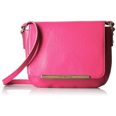 三色可选！Tommy Hilfiger Jamie 女士真皮斜挎包