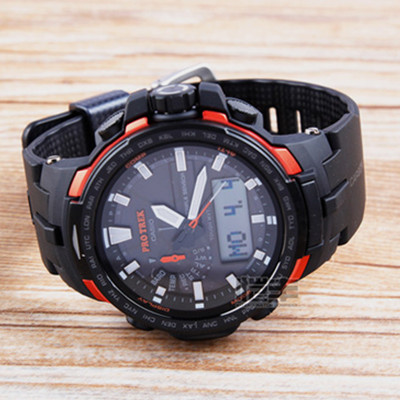 卫星授时！卡西欧男士太阳能光能电波表PRW-6000Y-1P