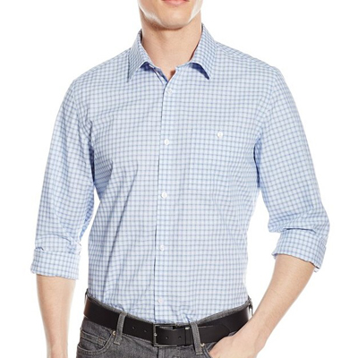 时尚！Calvin Klein CK Cool Tech 男士长袖衬衫