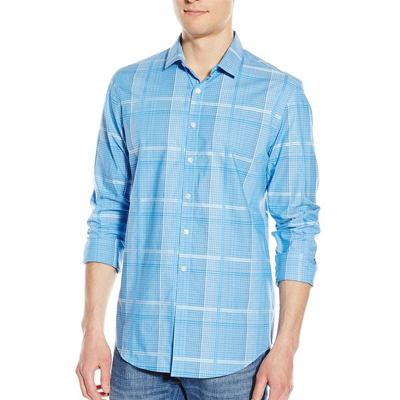 清新！Calvin Klein CK Cool Tech 男士长袖衬衫