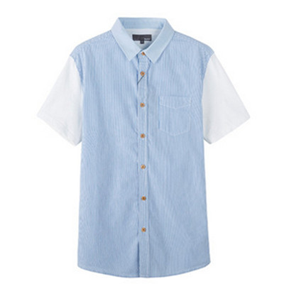 潮流拼接！森马短袖衬衫10-215041489