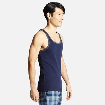 多色可选！UNIQLO优衣库男装袋装罗纹背心171118