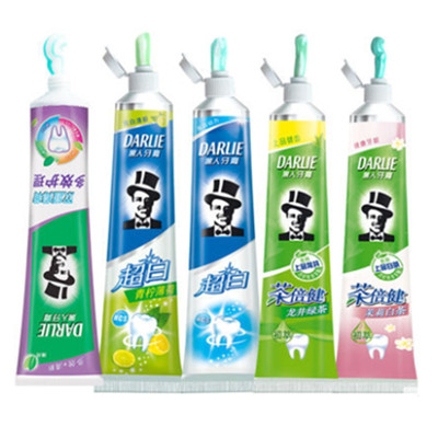 多效清新！黑人超白茶倍健牙膏套装组合