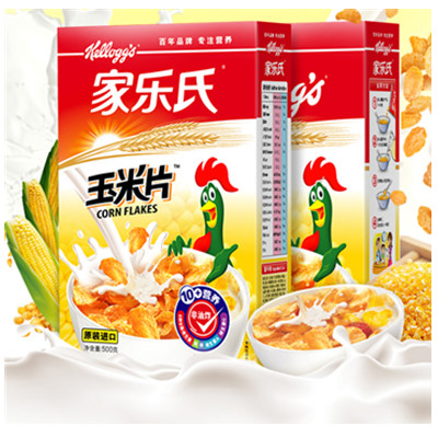 营养健康！家乐氏1kg玉米片量贩装