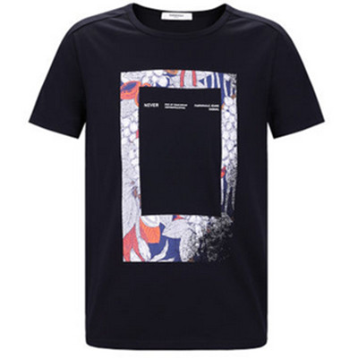 新低！马克华菲修身趣味印花棉质短袖T恤7162217082