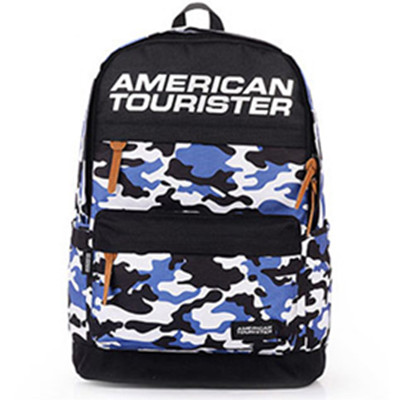 时尚拼色！AT美旅新款迷彩印花男女时尚双肩包51Q003