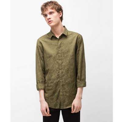 简约百搭！ZARA男装彩色提花衬衫05588400505