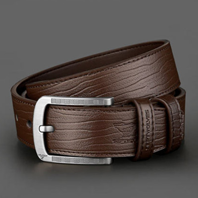 新低！七匹狼男士针扣皮带7A227402000