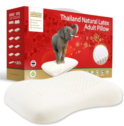 呵护颈椎健康！TAIPATEX 天然泰国乳胶护肩枕 乳胶枕头