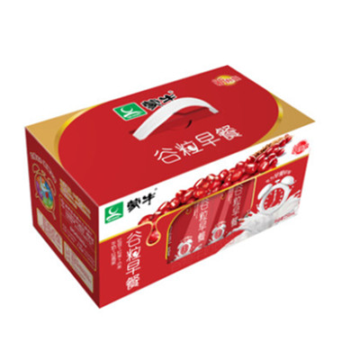 早餐伴侣！蒙牛早餐奶红谷+黑谷谷粒12盒*2箱组合