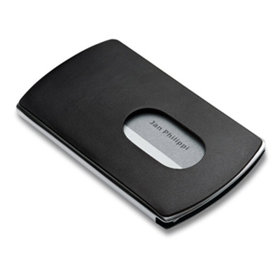 精品办公！PHILIPPI 斐利比 推式名片盒120032黑色