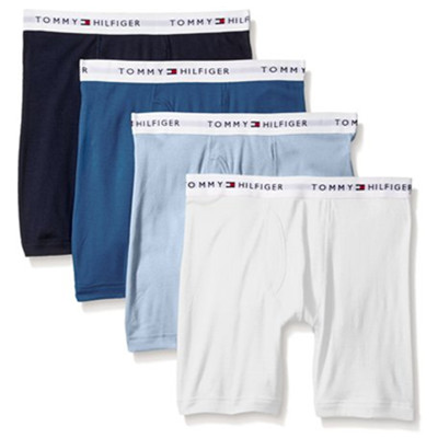 全码好价！ Tommy Hilfiger 男士 平角内裤 4条装