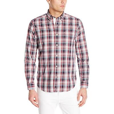 穿着精神！诺帝卡Nautica Cool Breeze 男士格子休闲衬衫