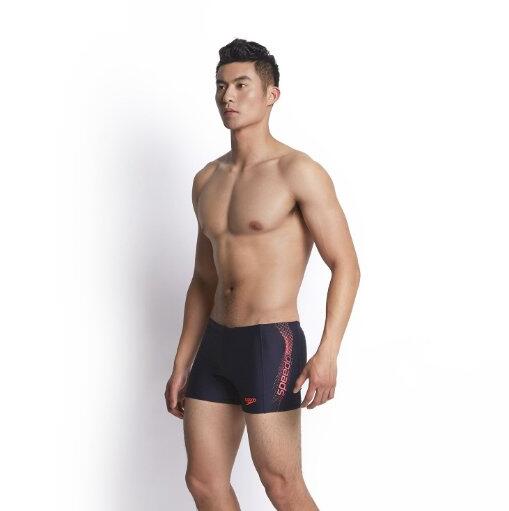 轻便亲肤！Speedo 速比涛 男 抗氯平角泳裤 612180