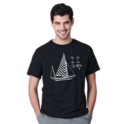 夏季单品！Nautica诺帝卡男式短袖T恤V61107SEC