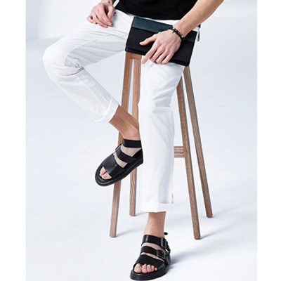 轻薄款式！GXG男士白色长裤52102021
