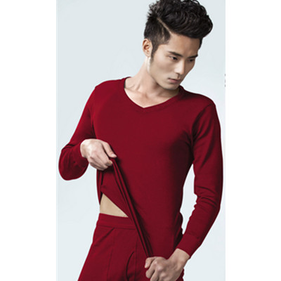 价格合适！恒源祥男士V领纯棉秋衣秋裤套装