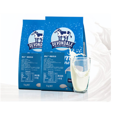 营养健康！Devondale德运奶粉全脂成人奶粉1kg*2袋