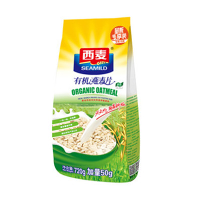 麦香浓郁！西麦有机纯燕麦片720g*3袋