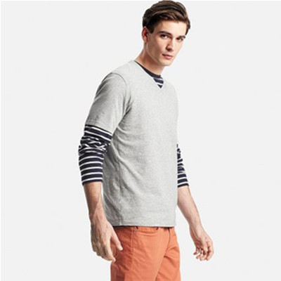 夏季必备！优衣库 SUPIMA COTTON V领T恤 164180