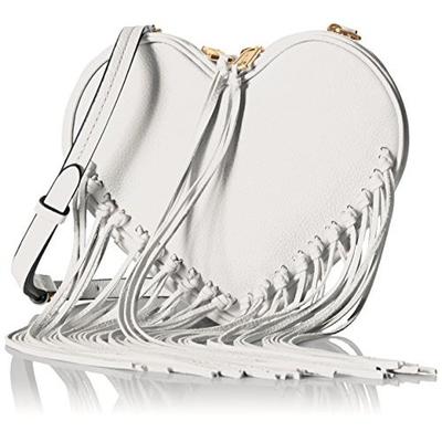 新低！Rebecca Minkoff Heart Fringe 女士心形单肩包
