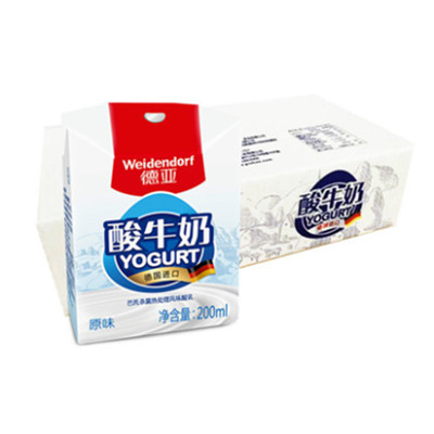德国进口！德亚进口酸奶200ml*24盒