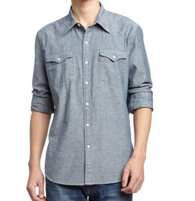 近期好价！李维斯 男式 长袖休闲衬衫 65816-0045