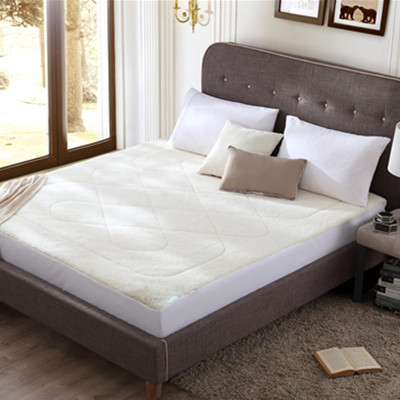 乐享生活！CHRISTY 克里斯蒂 舒适羊毛床垫 300g 米白