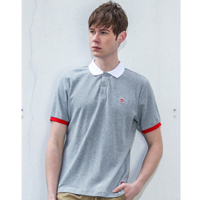 夏季单品！Dickies男式绣花珠地网眼短袖POLO衫162M30EC34