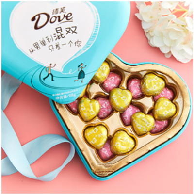 七夕好礼！德芙七夕永生花巧克力礼盒