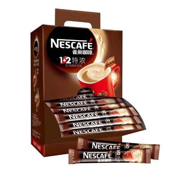 香气醇正！雀巢 咖啡1+2特浓 90条装(13g*90)