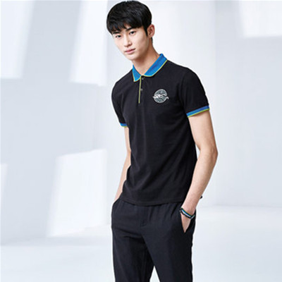 夏季单品！GXG时尚都市男士藏青色短袖POLO#62824009